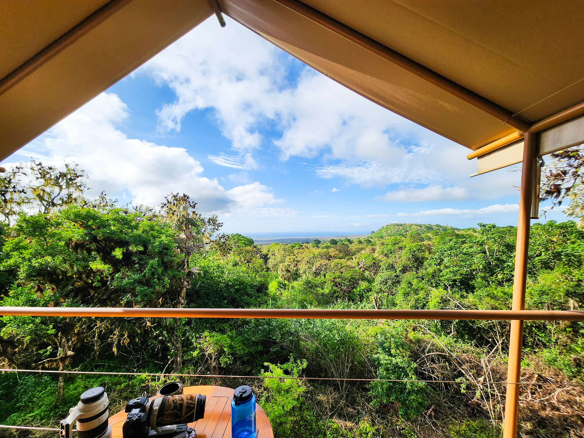 Midday view from our accommodations