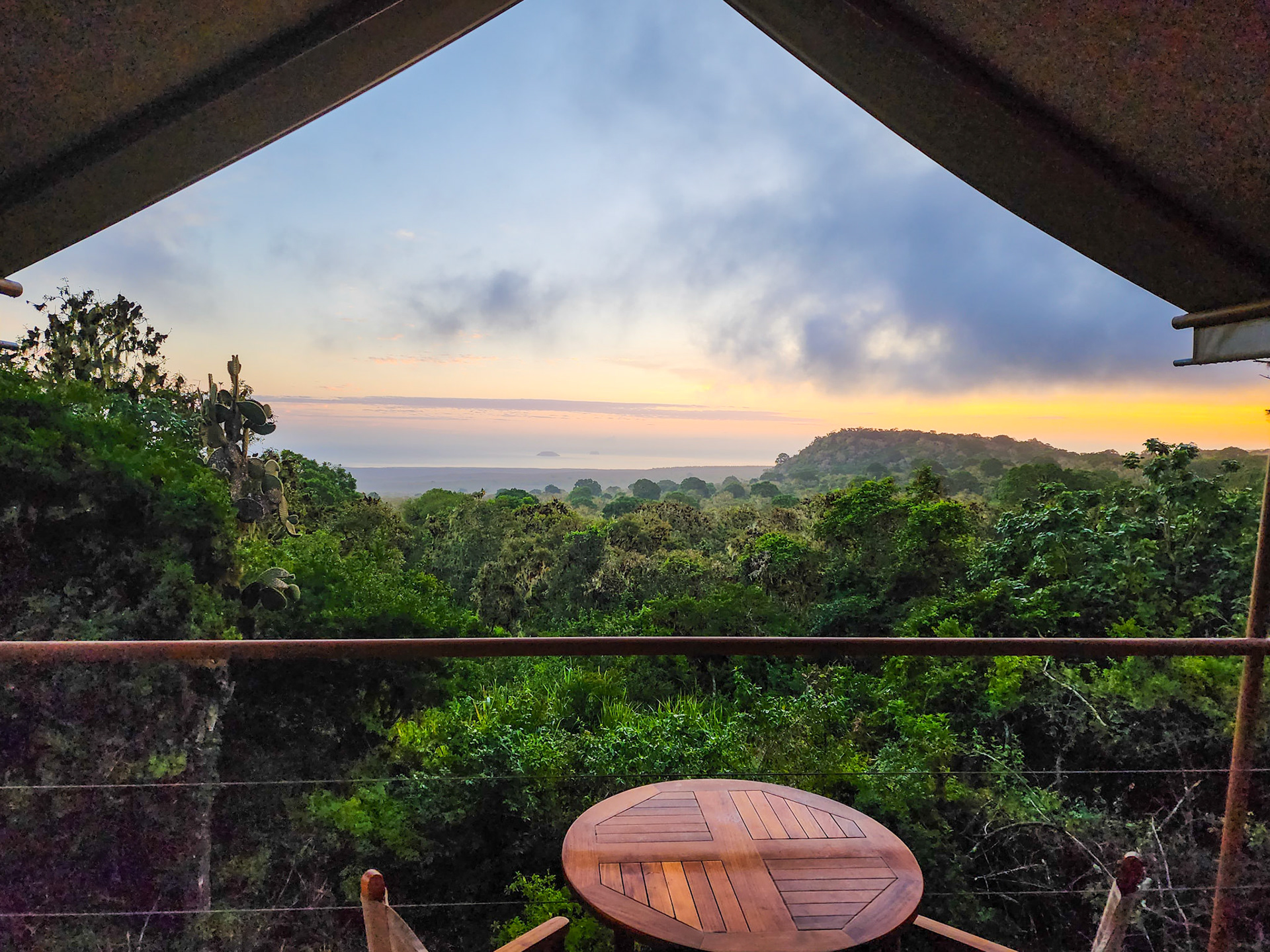 Early sunset at the Safari Camp