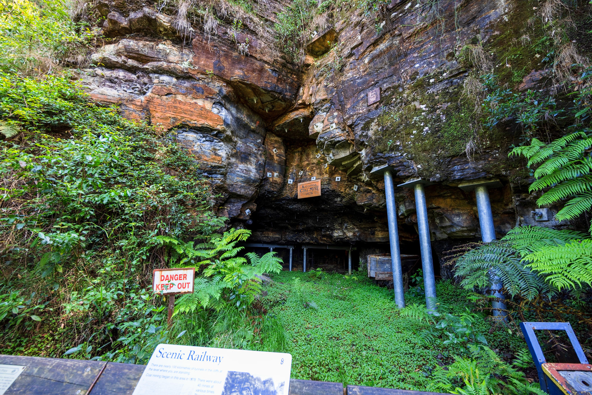 Coal mine in the Valley that children used to ride the rail car down to