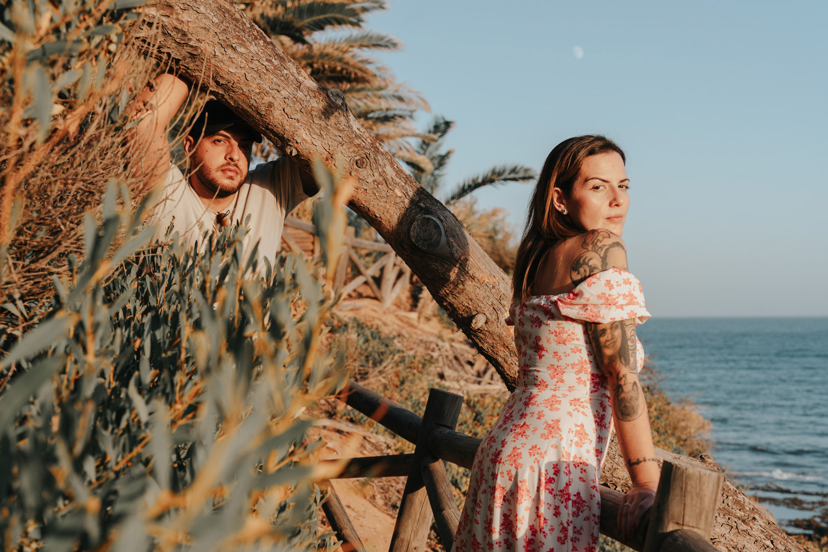 fotografia de casal na praia maria Luisa no algarve 5