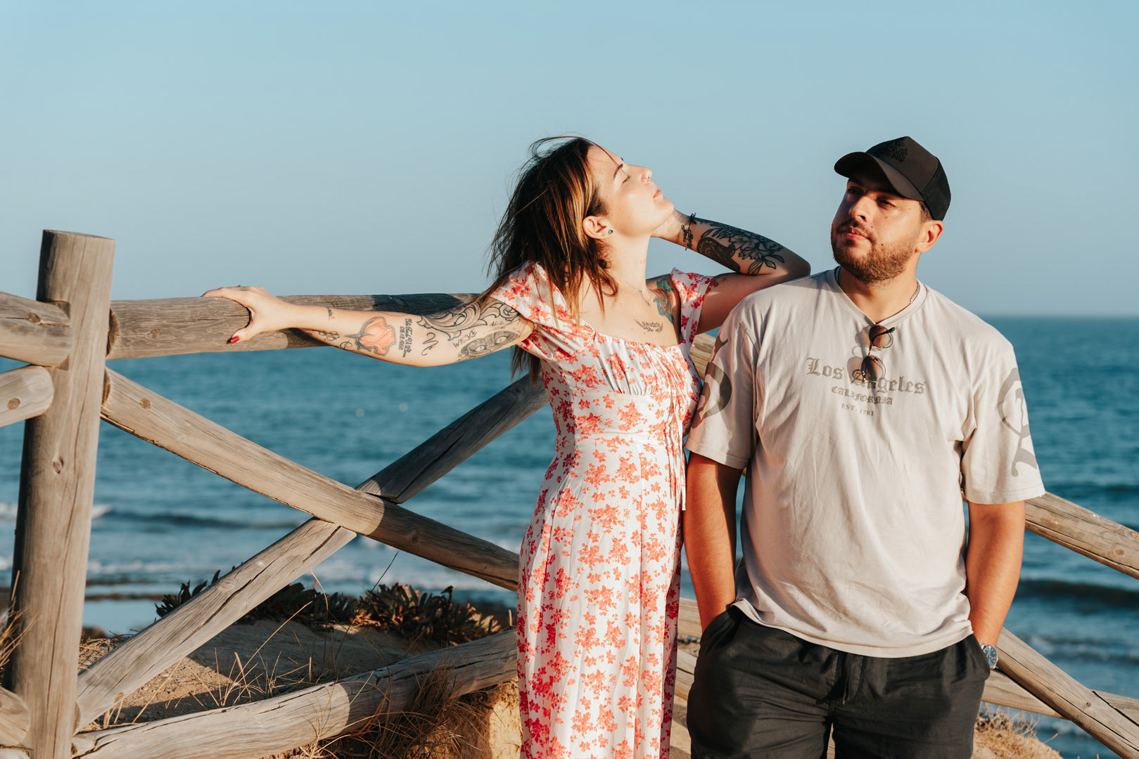 fotografia de casal na praia maria Luisa no algarve 3