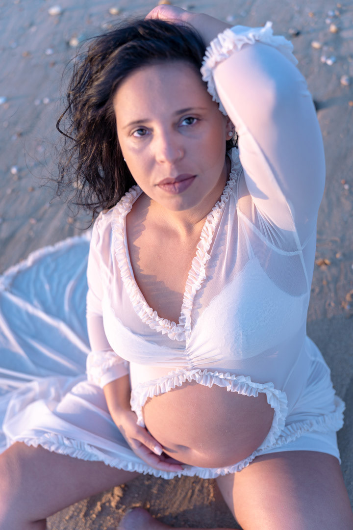 fotografia de gravidez na praia de olhos de agua no algarve 8