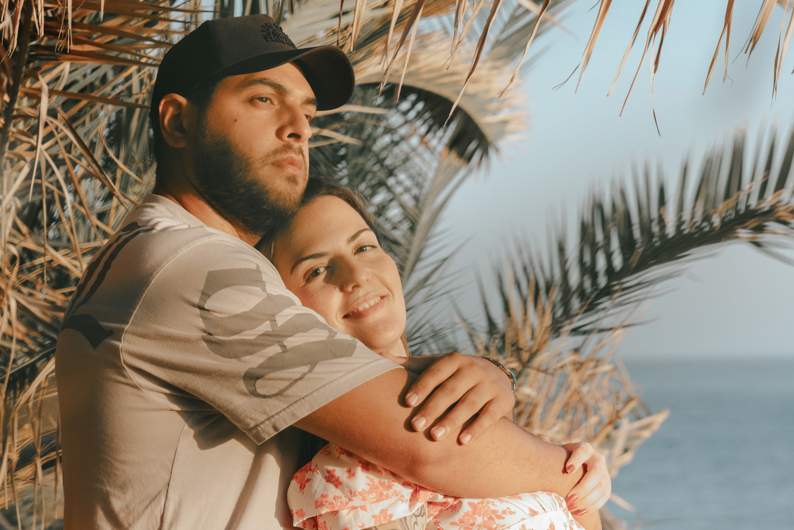 fotografia de casal na praia maria Luisa no algarve 6