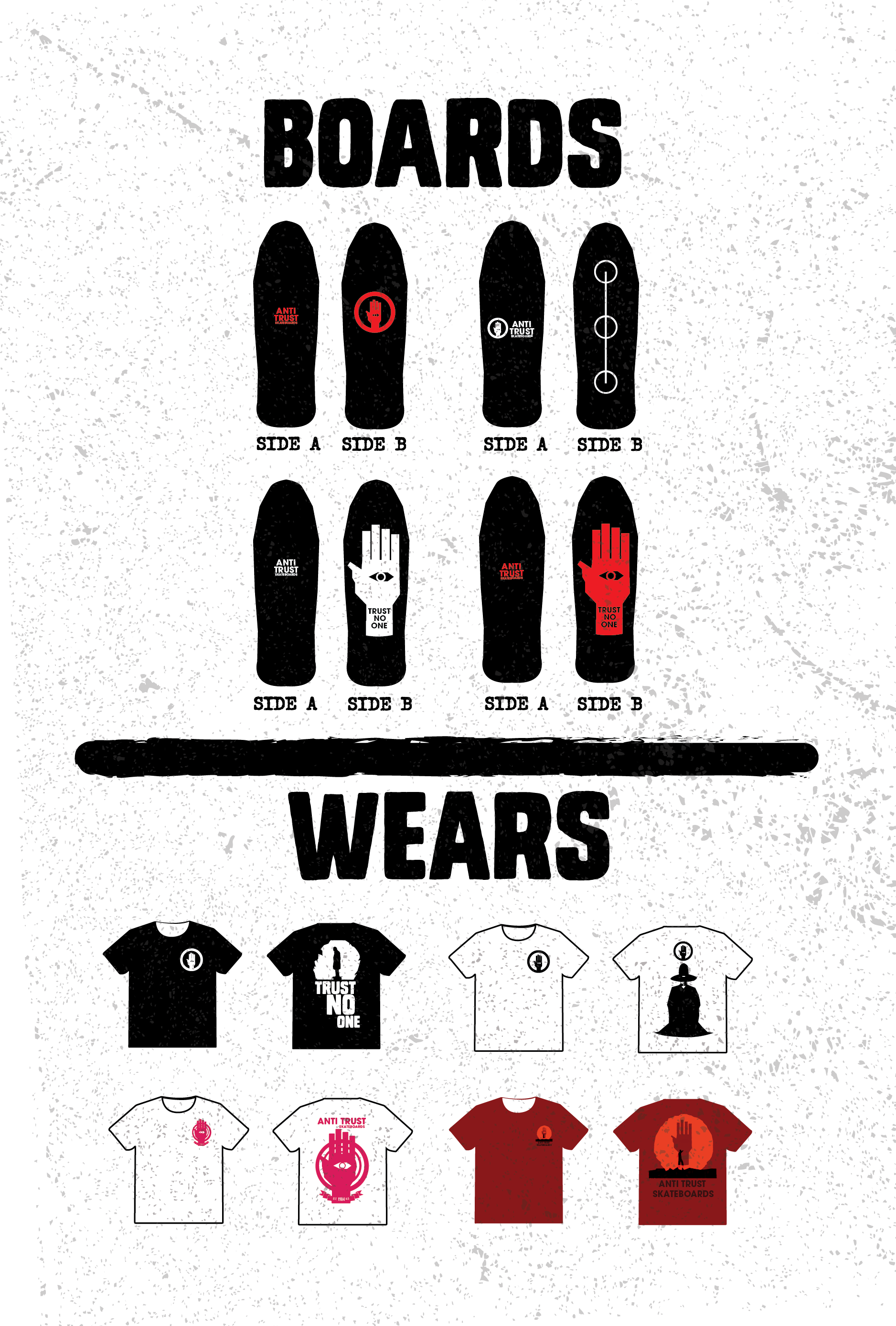 Anti Trust Skateboards 1989 Look Book Page