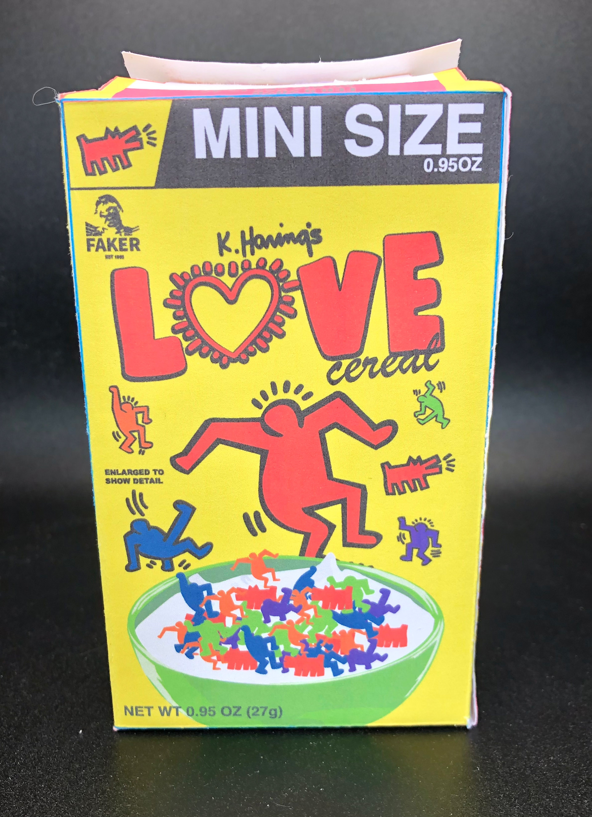 Faker Oats Love Cereal Box