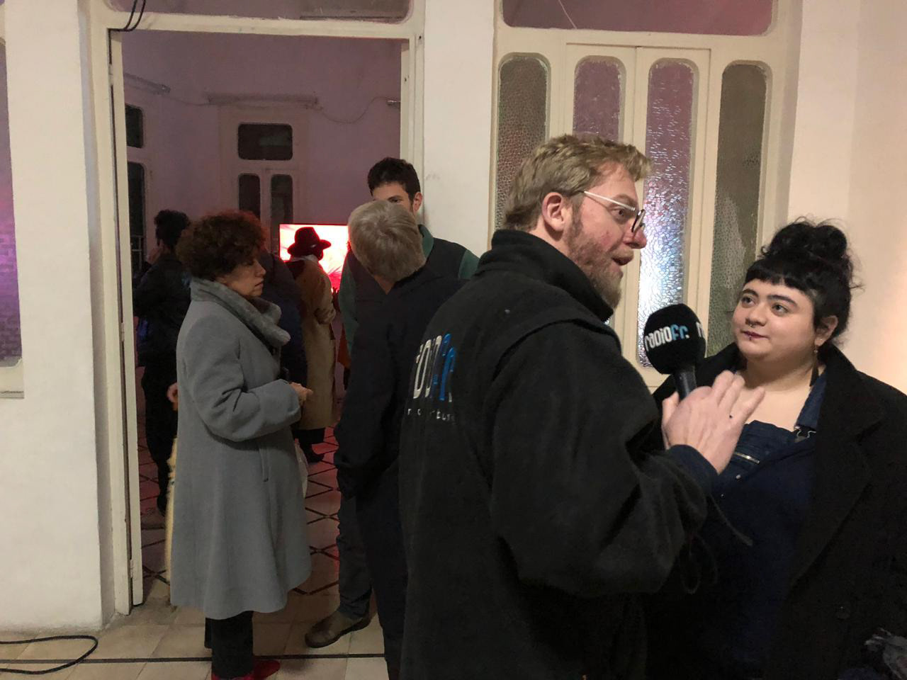 Serene interviewed by a Swiss media
