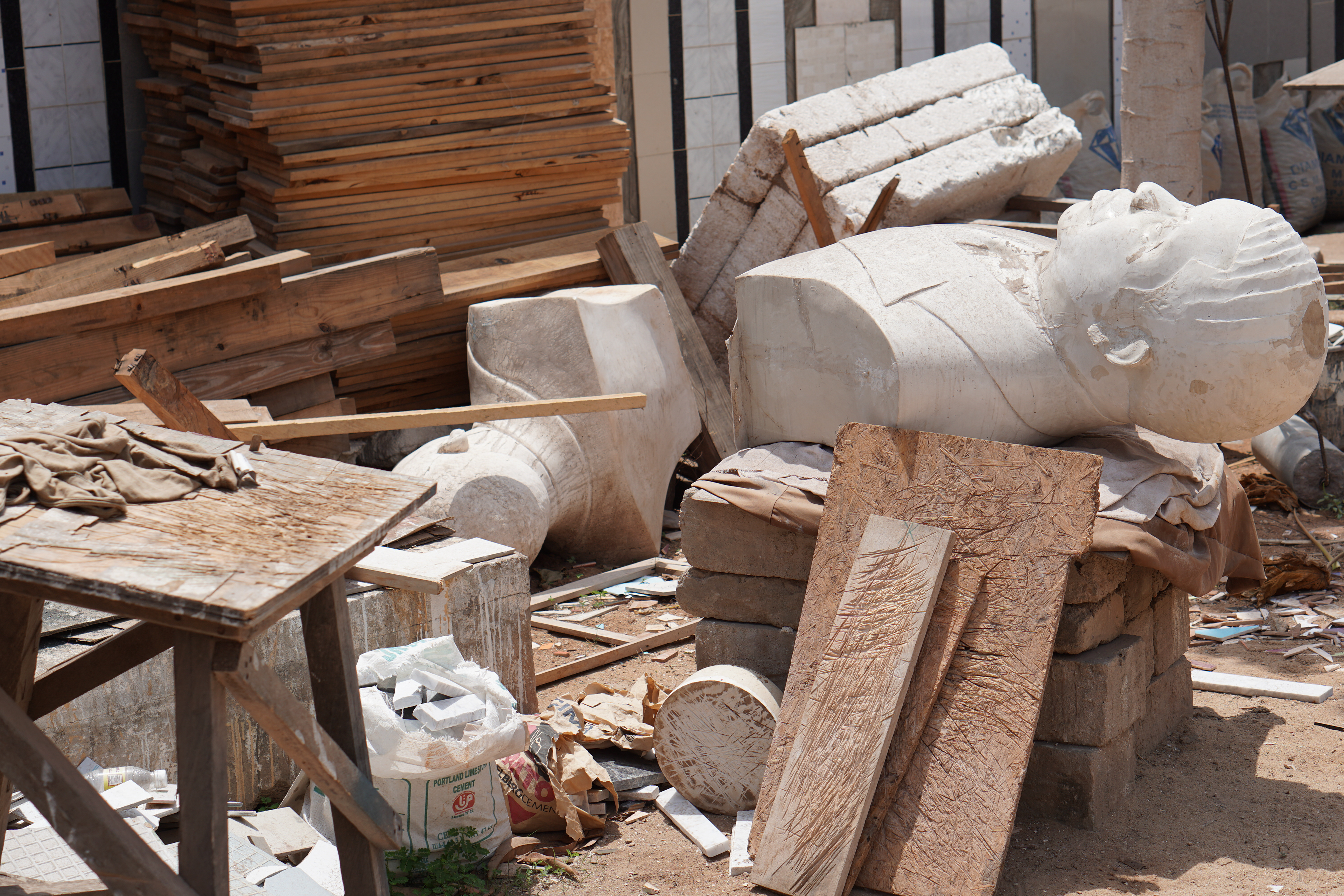 Atelier de Emmanuel Sogbadji, à Lomé
