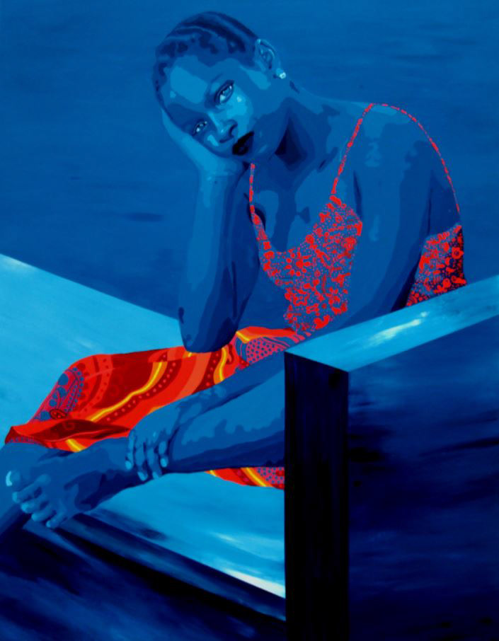 Adjokè worries, Acrylique sur toile, 140 x 110 cm, 2018