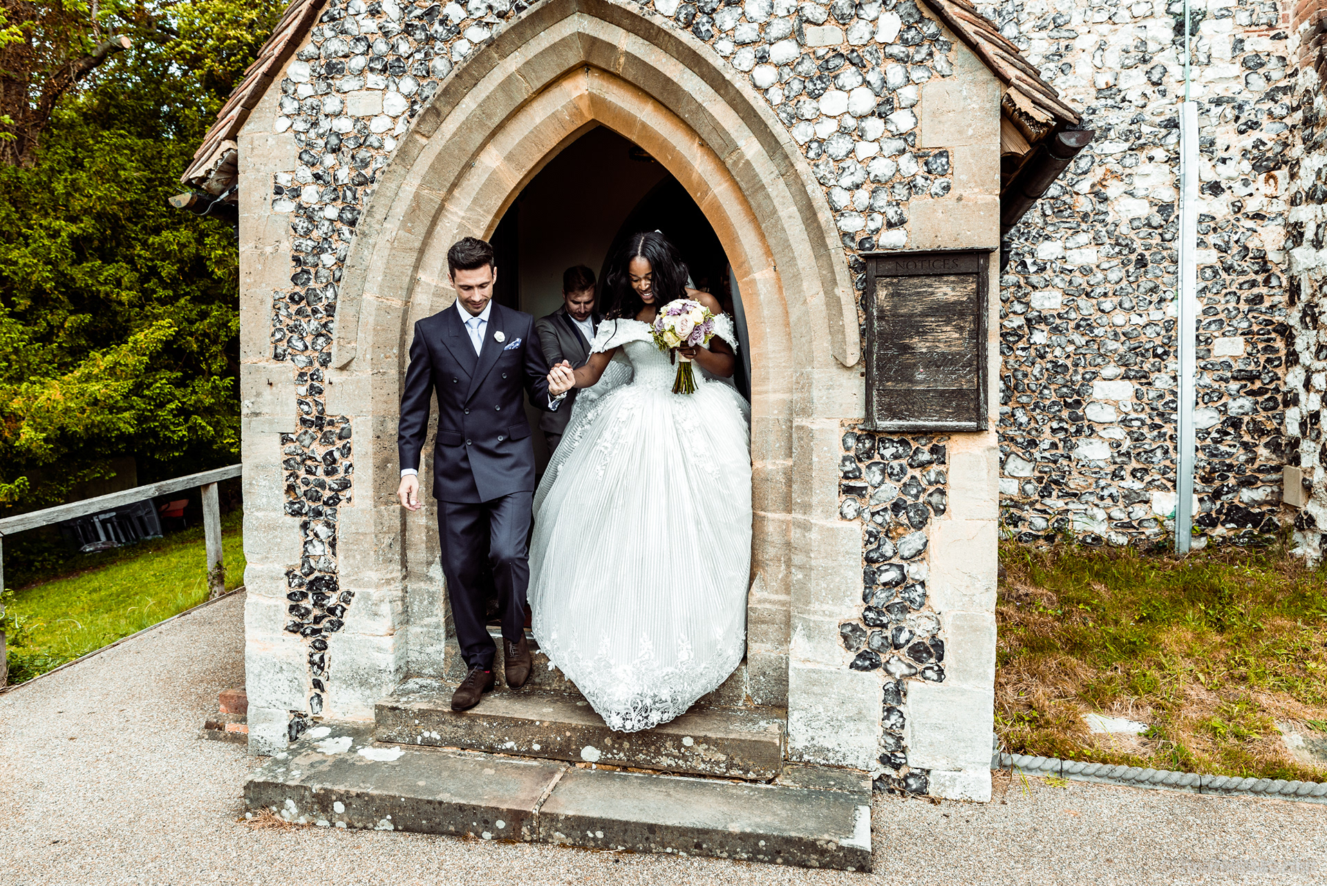 in the church - wedding reportage