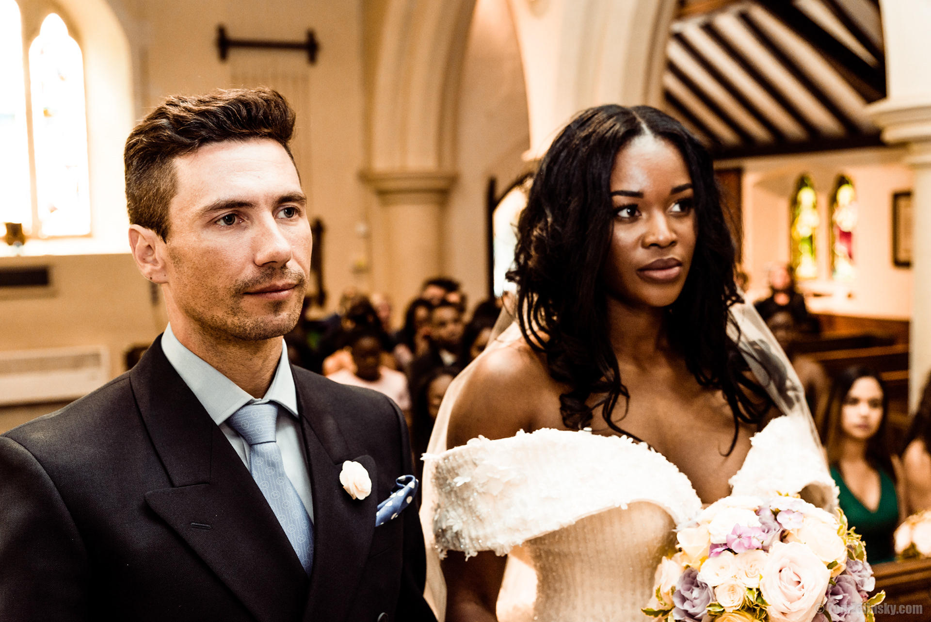 in the church - wedding reportage