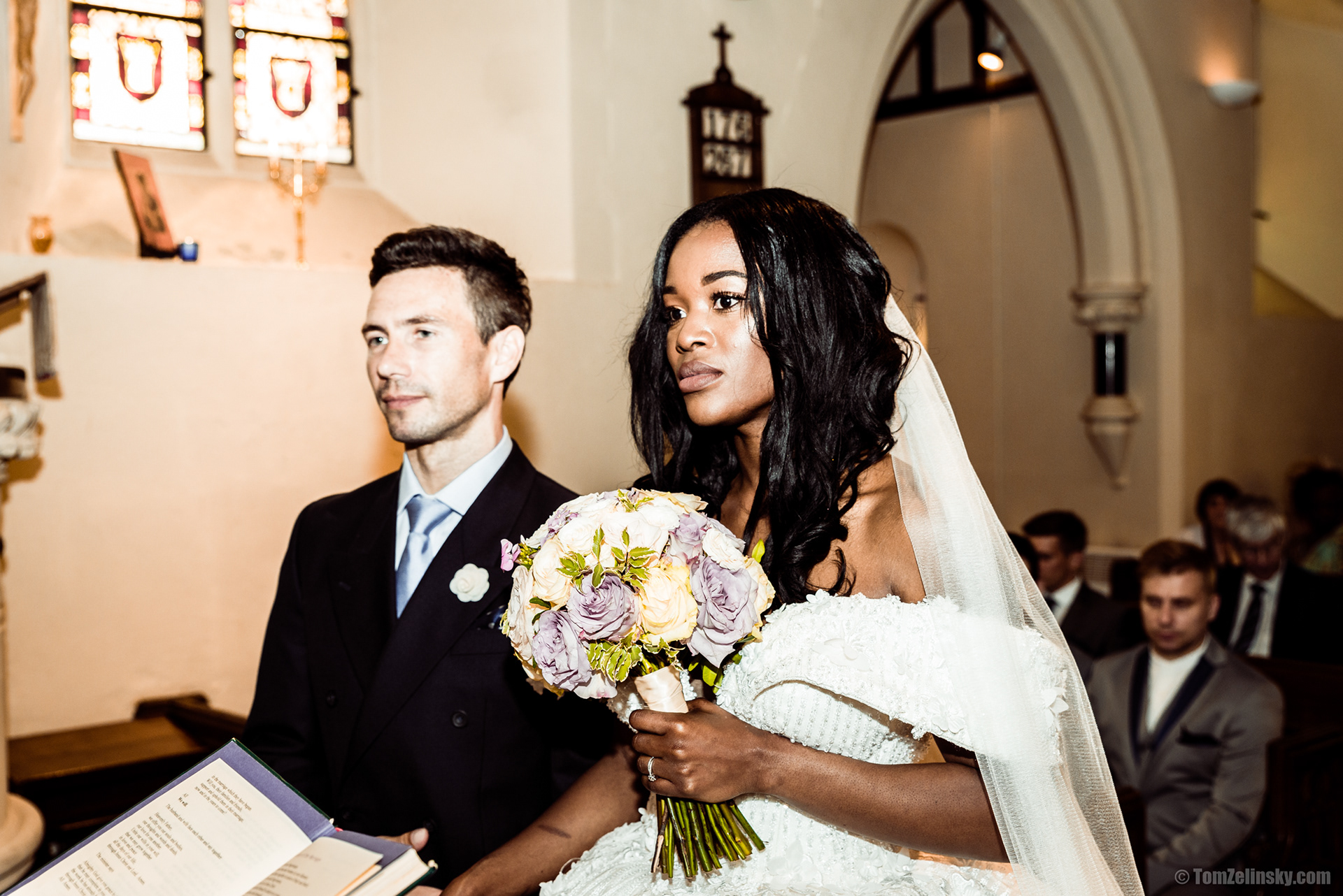 in the church - wedding reportage