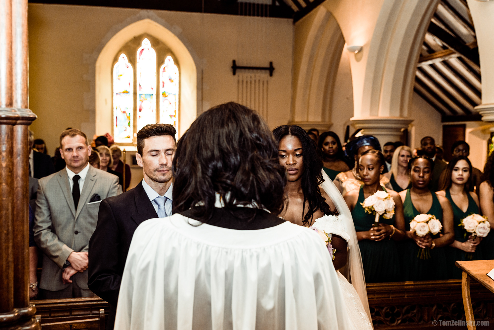 in the church - wedding reportage