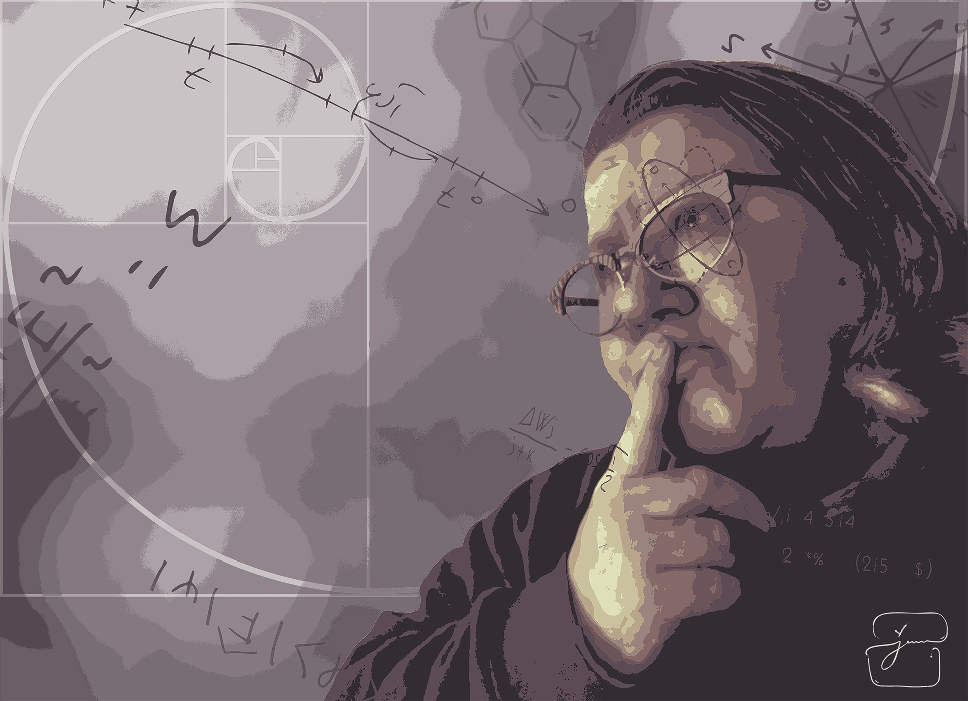 Digital - Posterized Self Portrait - Academy of Art University Spring Show 2023