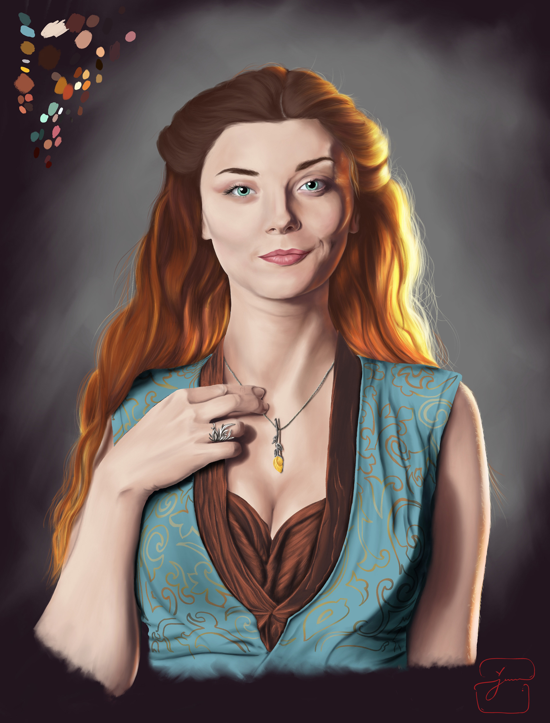 Digital - Natalie Dormer - Digital Painting Class - Fall 2023