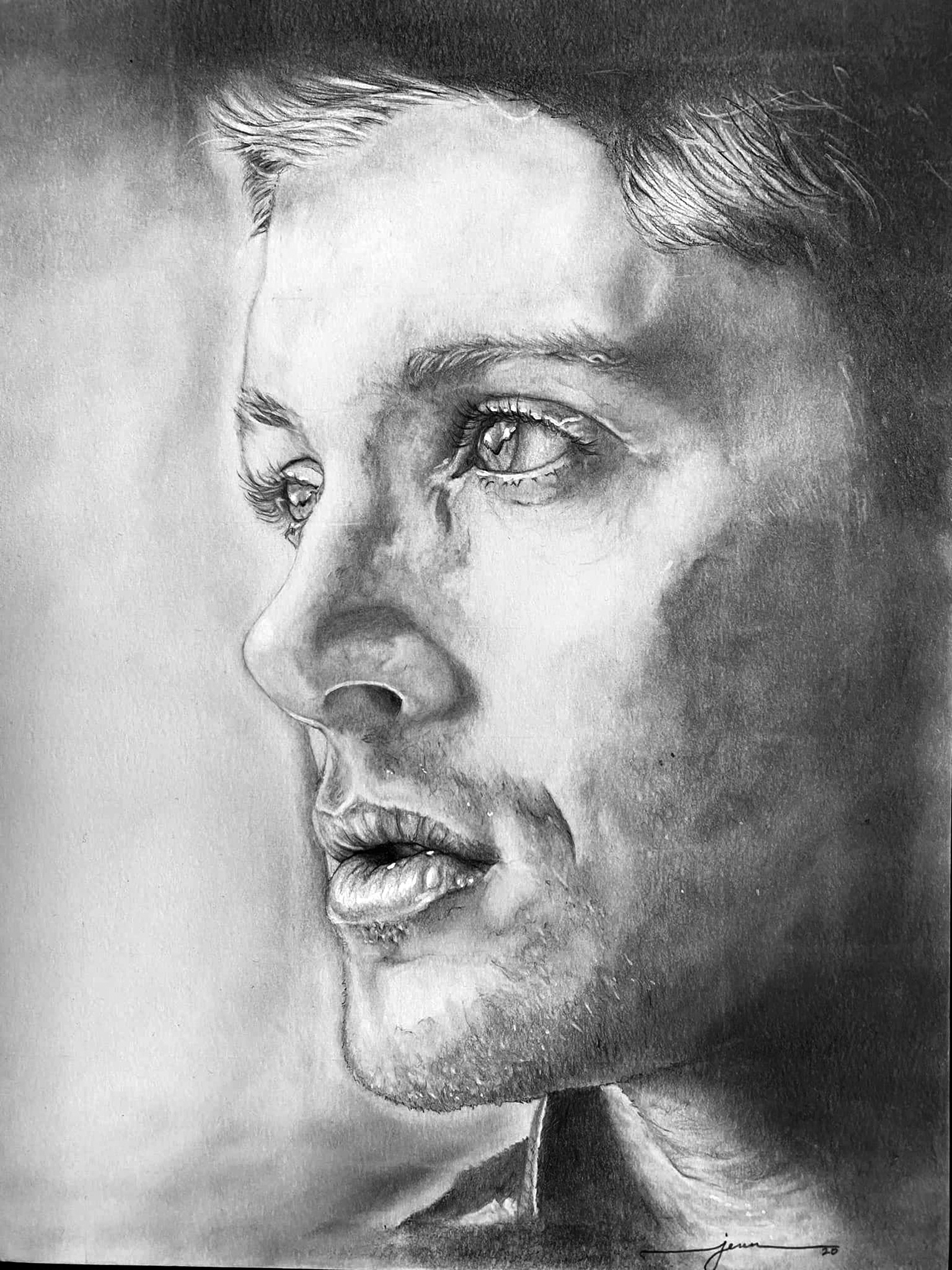 Pencil Drawing - Jensen Ackles - 2020
