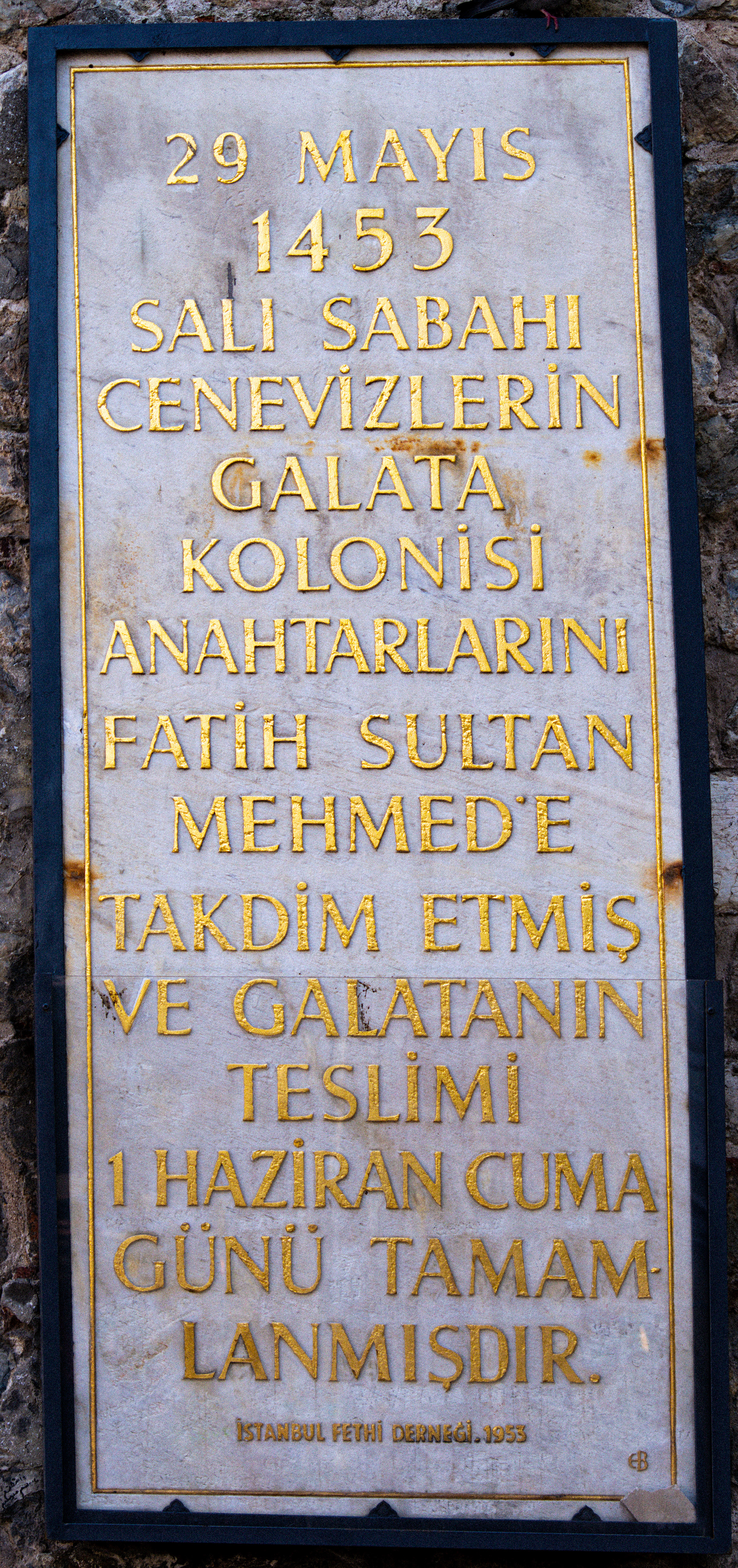 Galata Tower Plate