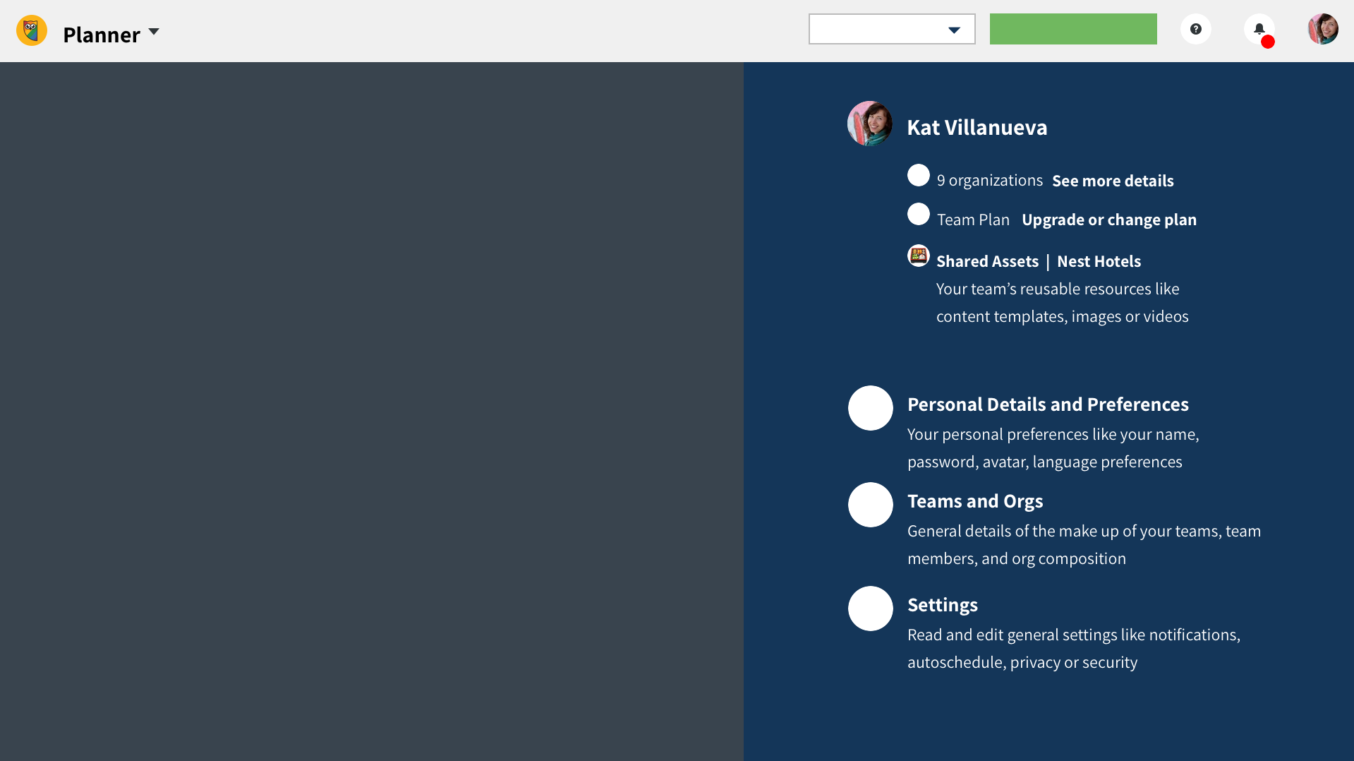 Option D is a traditional horizontal top nav bar