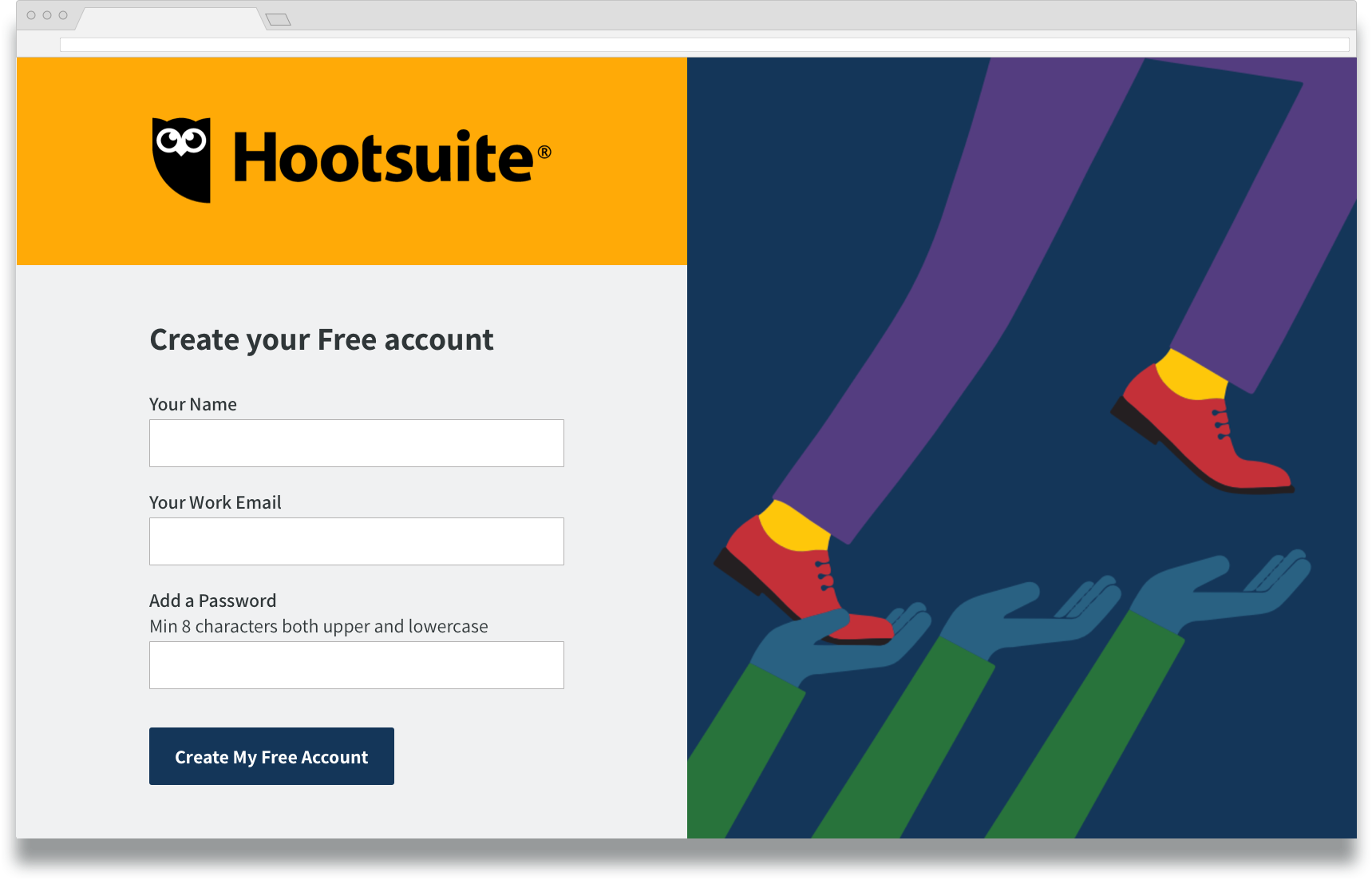 Concept of login page