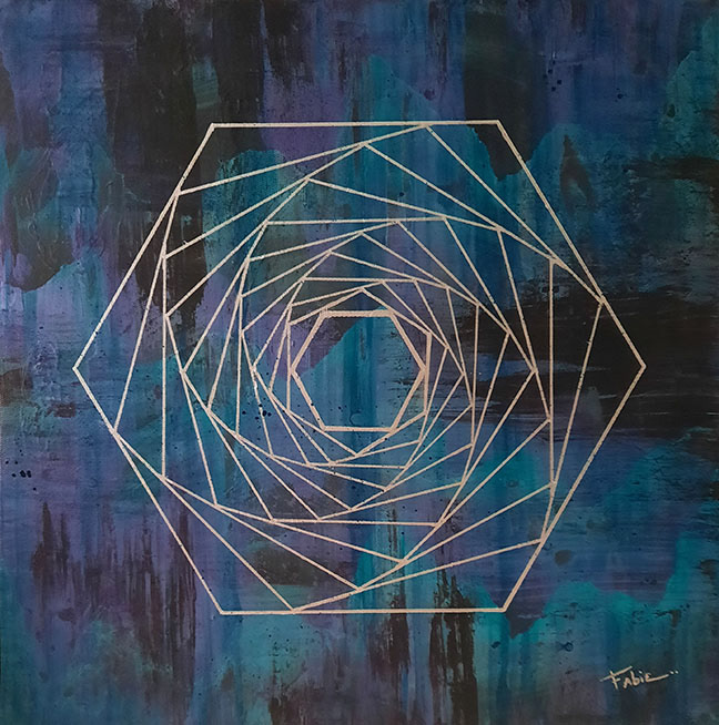 "Portail aux Multivers" 14 x 14 pouces