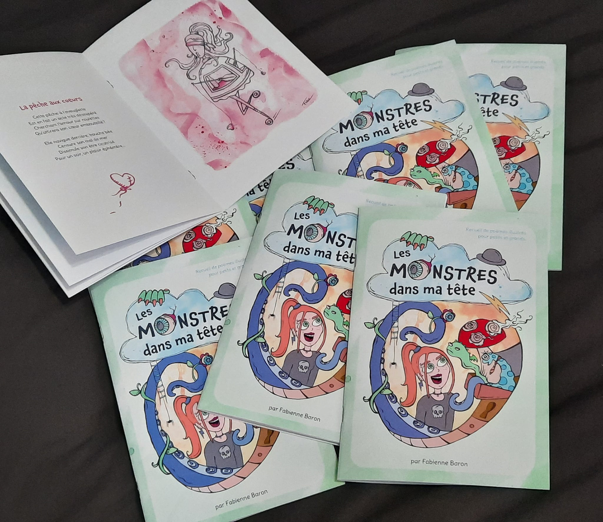 Mon recueil de poêmes illustrés (graphisme, illustrations et textes)