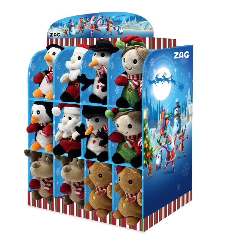 Design d'un présentoir pour peluches de Noël "ZAG"