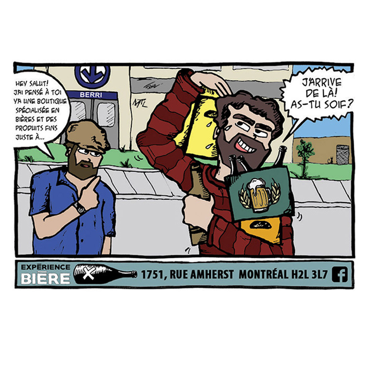 Pub imprimé pour une microbrasserie