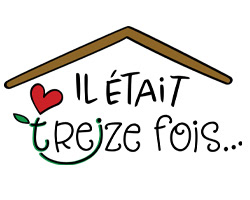 Logo pour le livres d'enfants immigrants: "Il était treize fois" École notre-Dame St-Joseph - La Prairie)