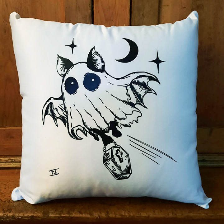 #COUS-5  Chauve-souris-Fantôme BLANC
