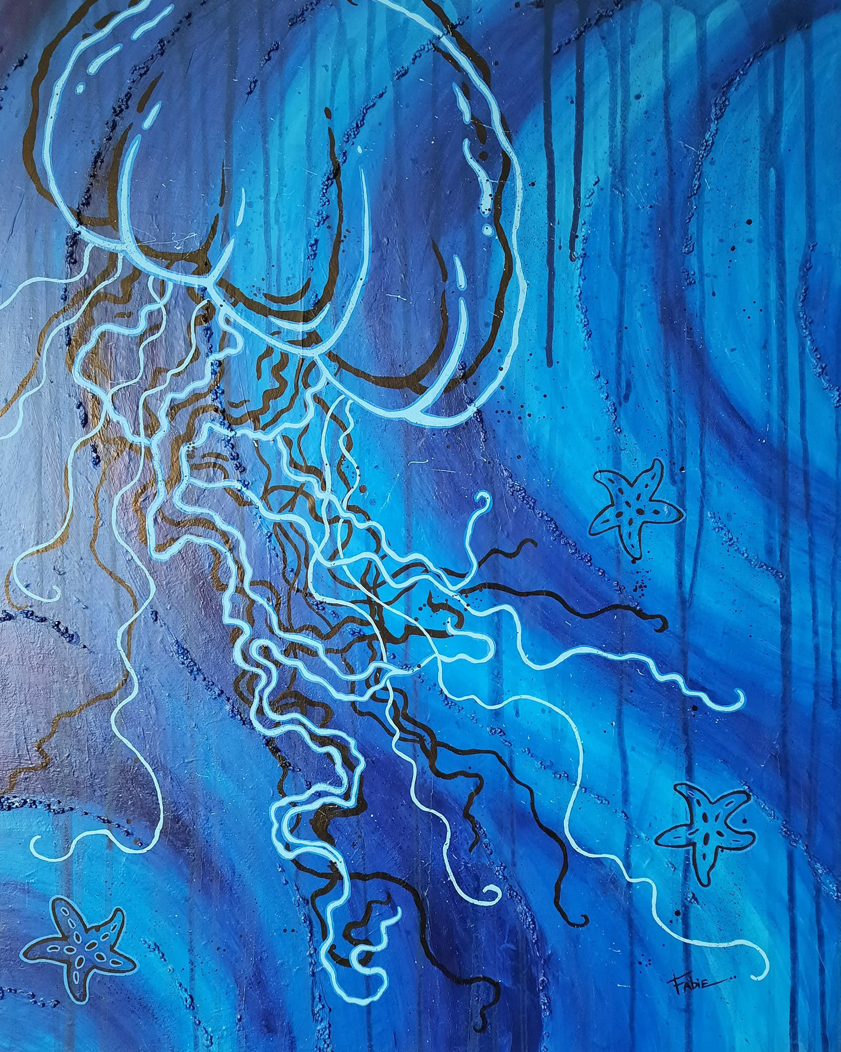 Méduse fantôme - 24x30