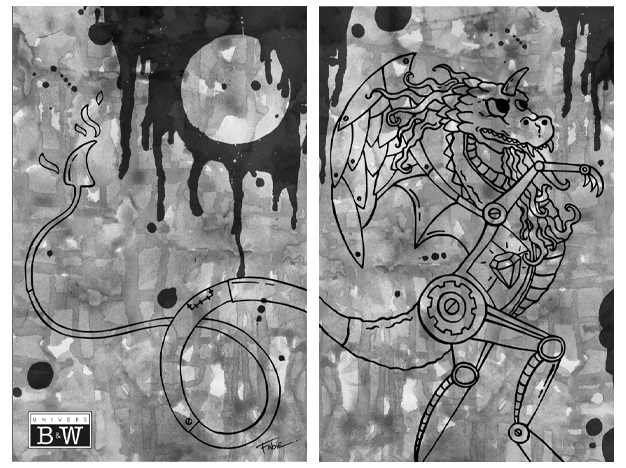 Couverture d'un carnet pour B&W