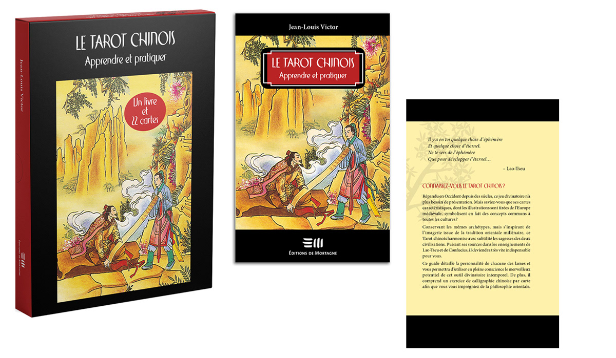 Boîtier et livret de tarot
