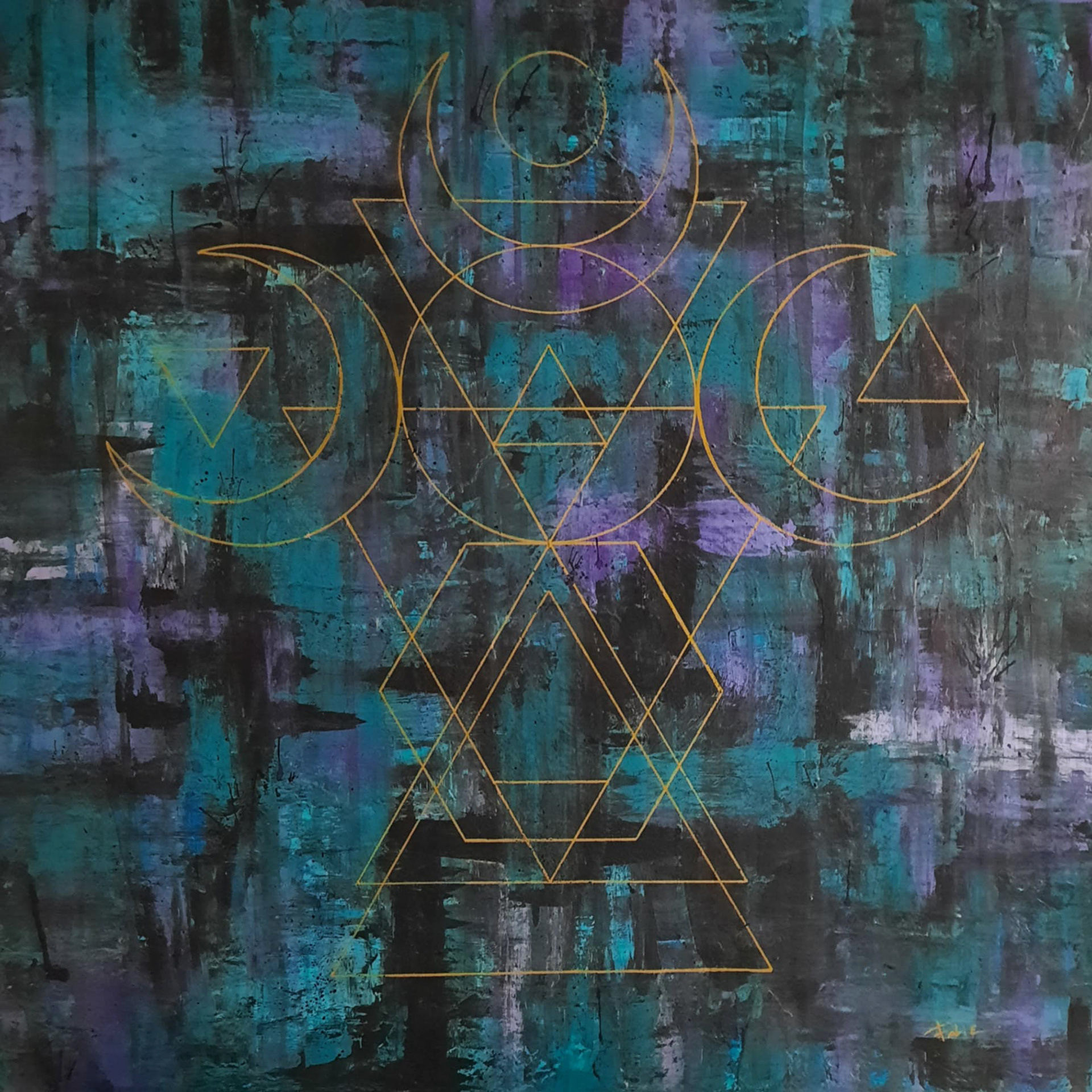 "WICCA" 30 x 30 pouces