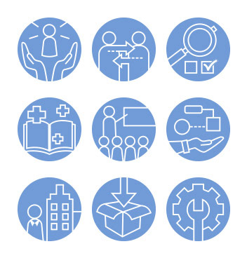 Icônes pour site internet de coaching