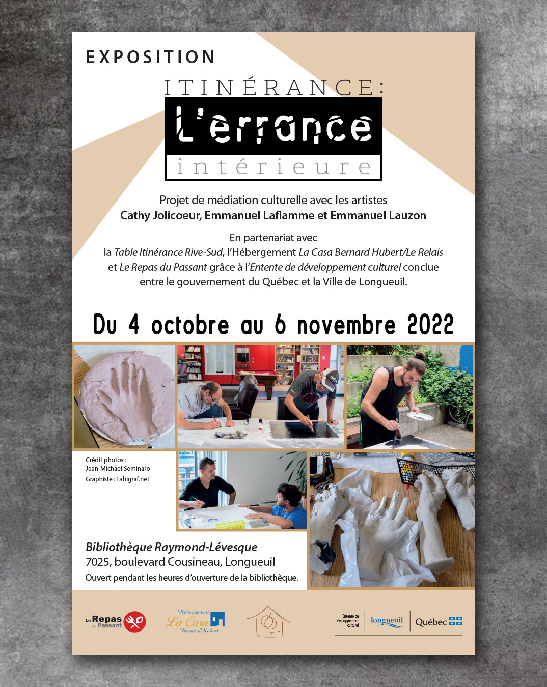 Affiche pour événement culturel à Longueuil