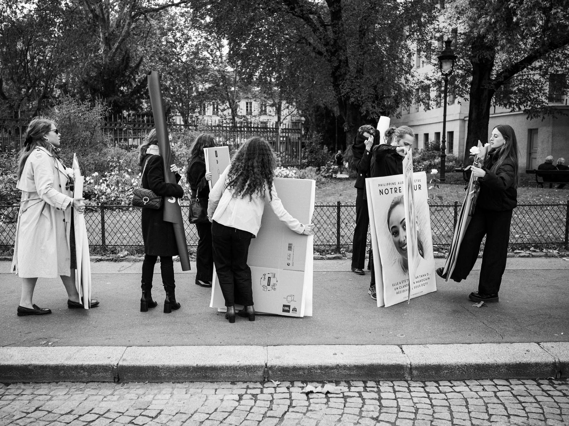 Paris, rassemblement du collectif némésis, 2024
