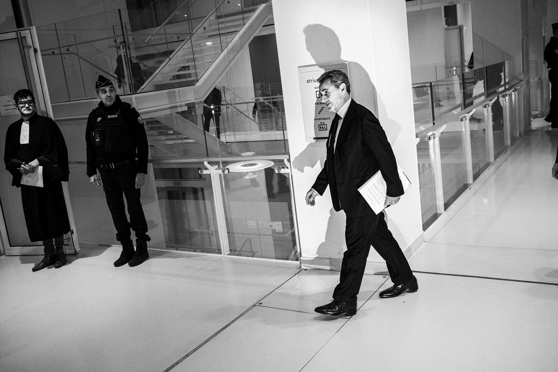 Paris, Nicolas Sarkozy arrive au Tribunal de Paris, 2025