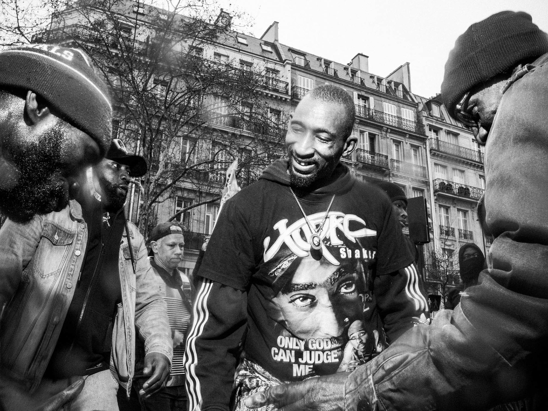 Paris, manifestation des collectifs de sans-papiers contre la loi Darmanin, 2025