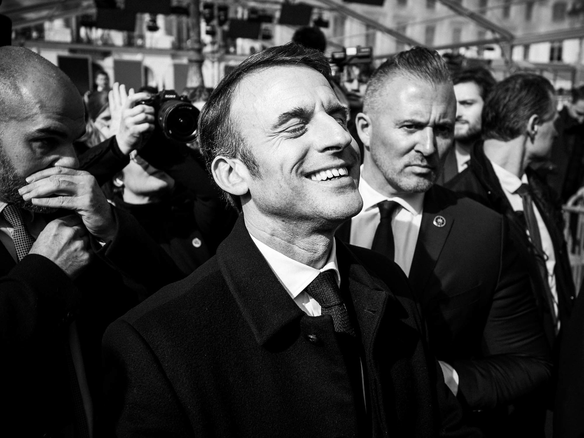Paris, Emmanuel Macron lors de la cérémonie de scellement de la constitution pour l'IVG, 2024