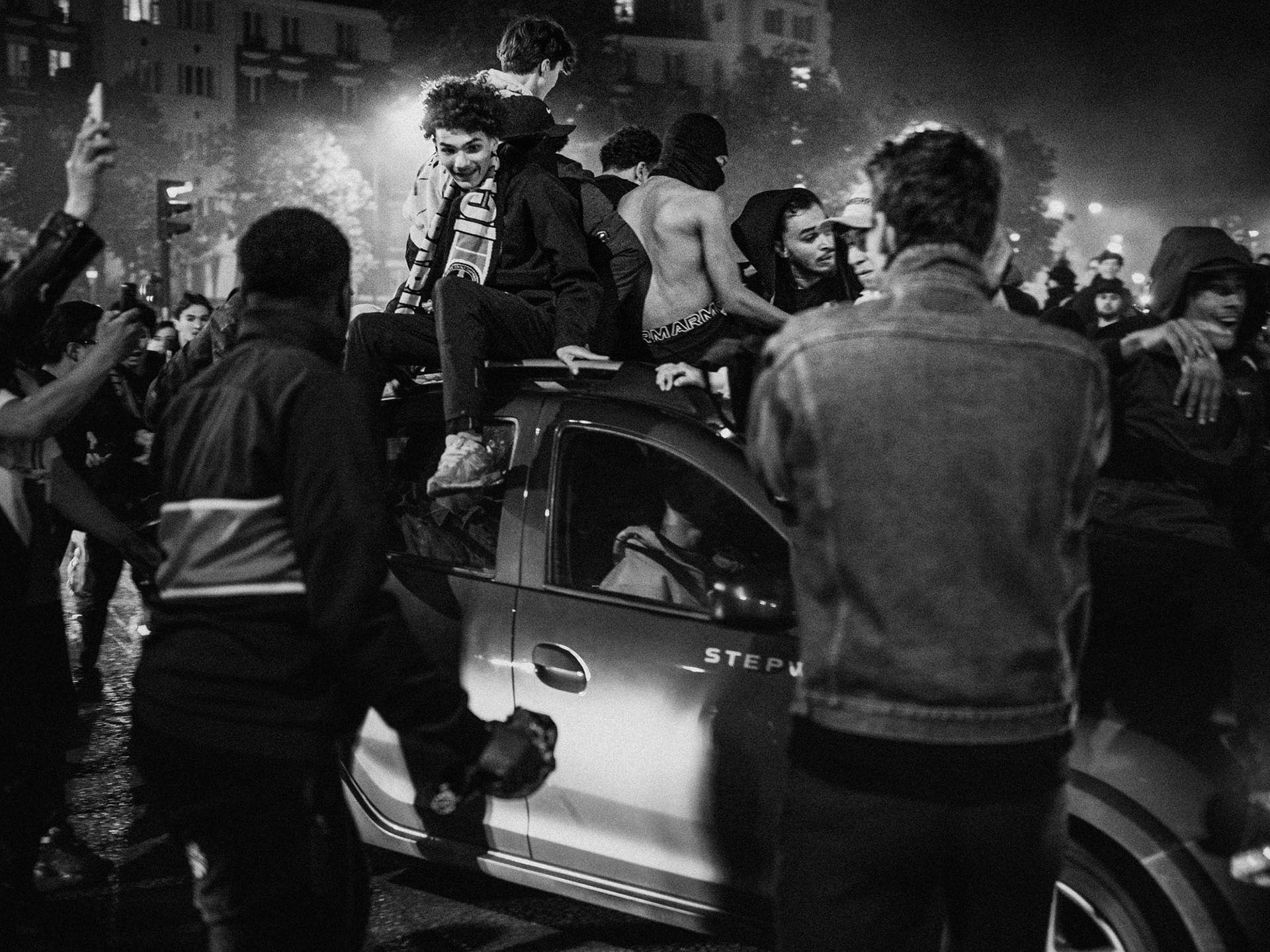 Paris, après la victoire du PSG en demi final, 2025