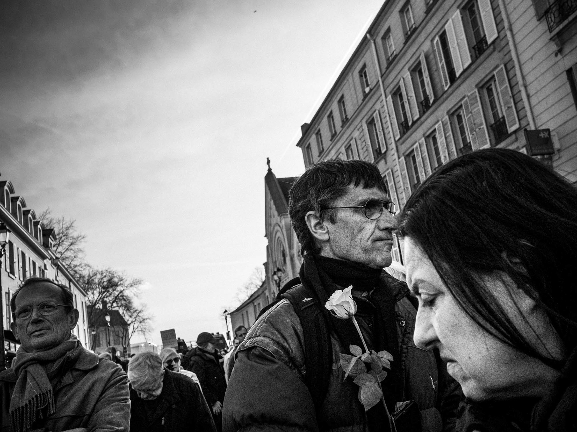 Versaille, rassemblement contre la constitutionalisation de l'IVG, 2024