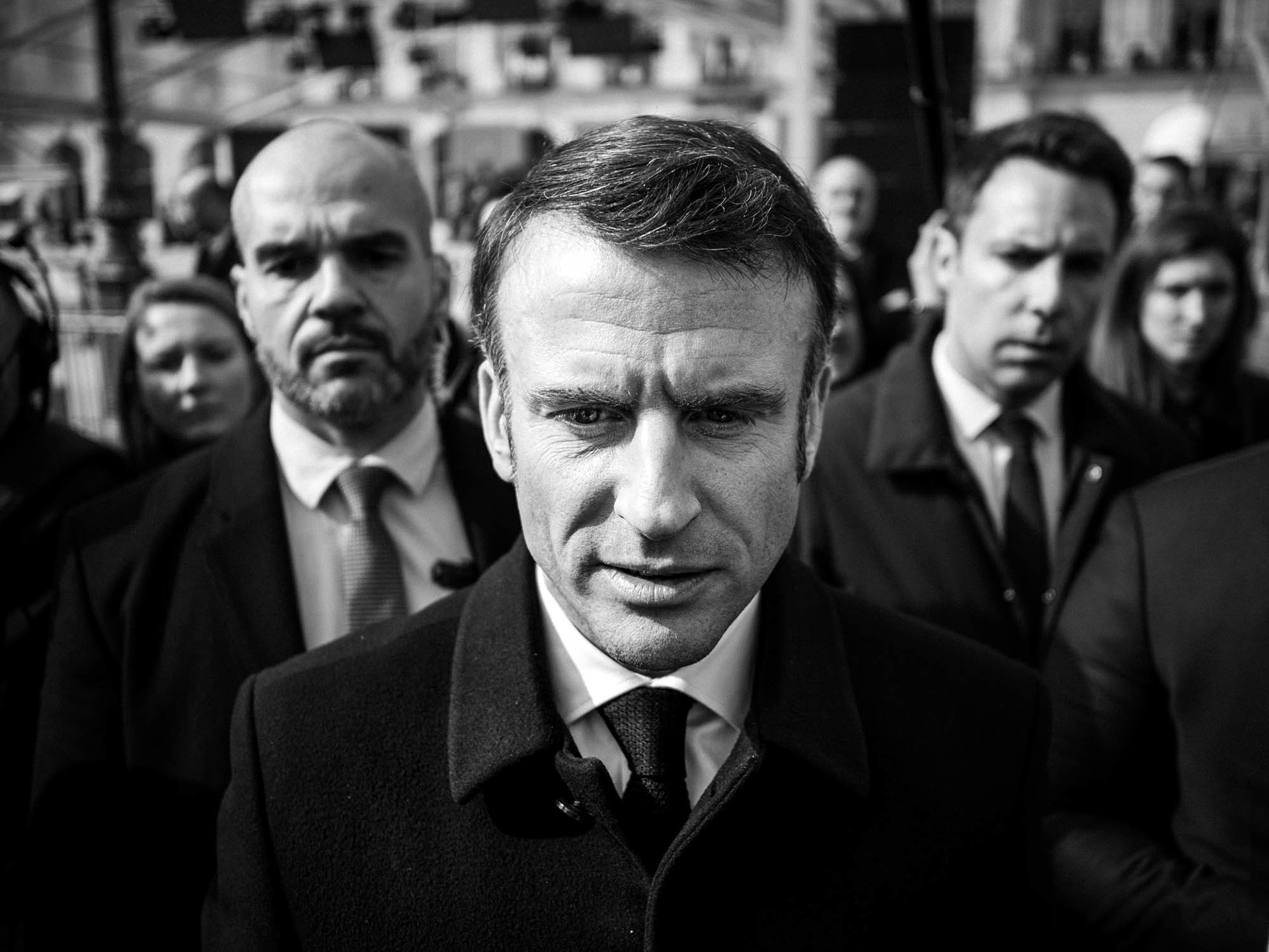 Paris, Emmanuel Macron lors de la cérémonie de scellement de la constitution pour l'IVG, 2024
