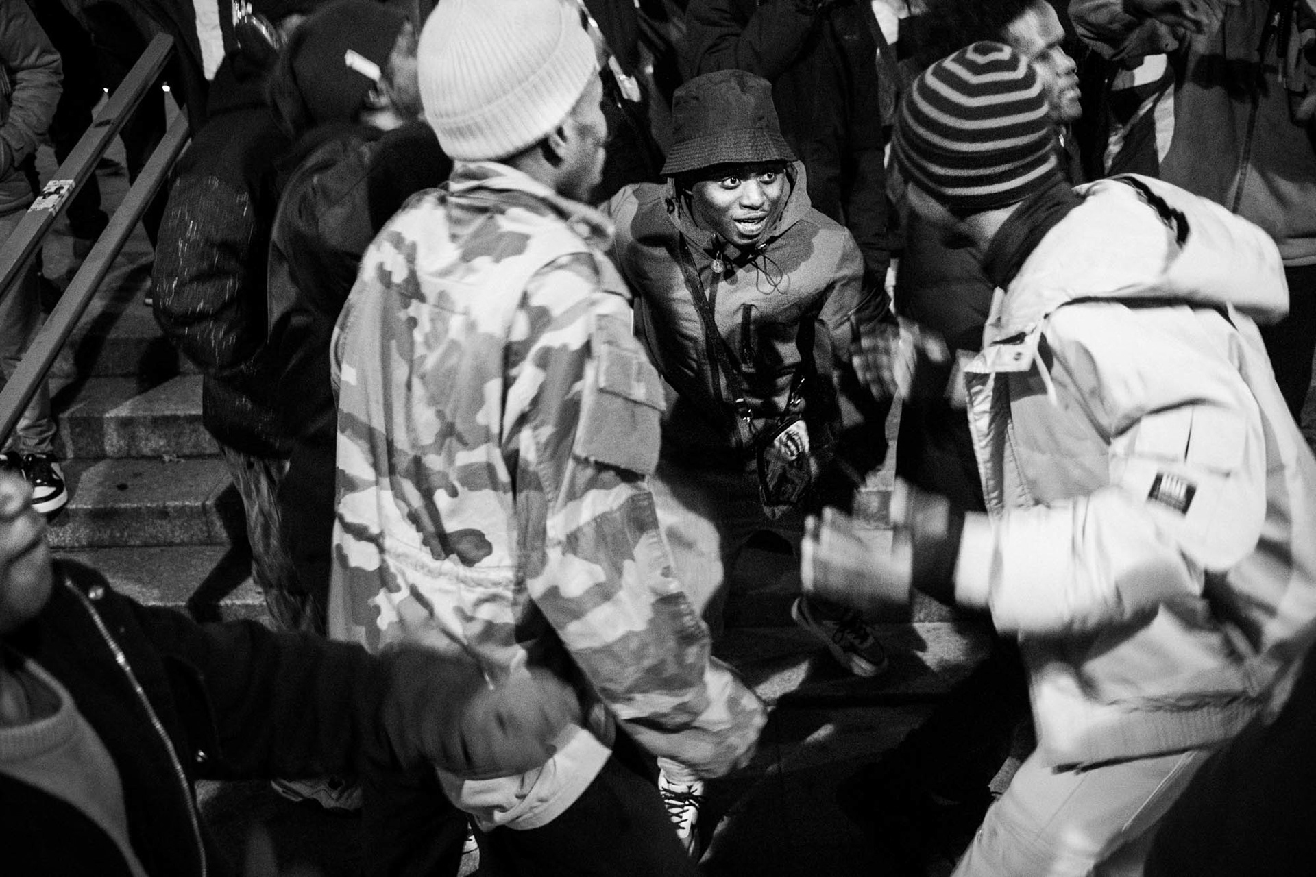 Paris, manifestation des mineurs isolées, 2025