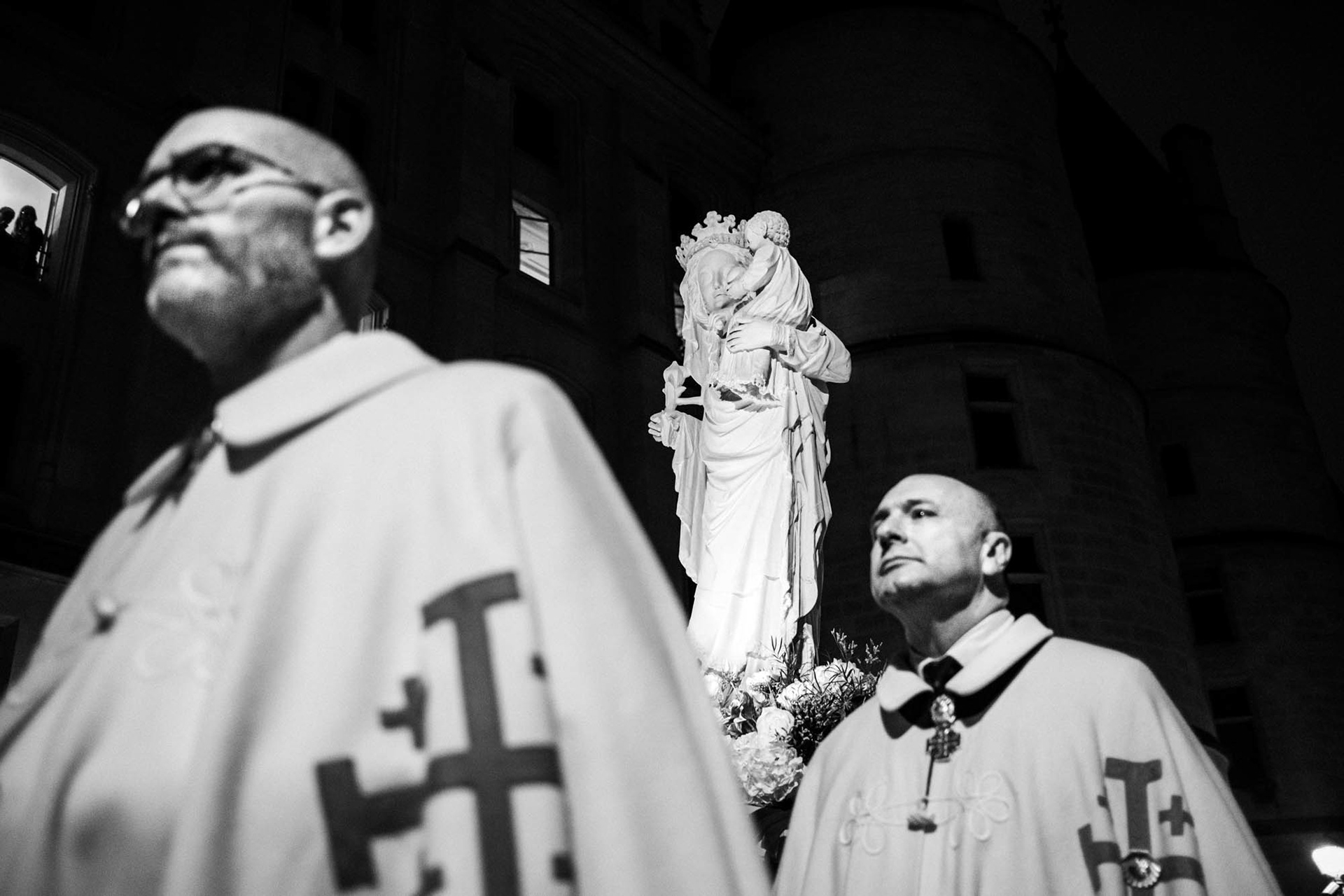 Paris, retour de la vierge a l'enfant a Notre Dame de Paris, 2024