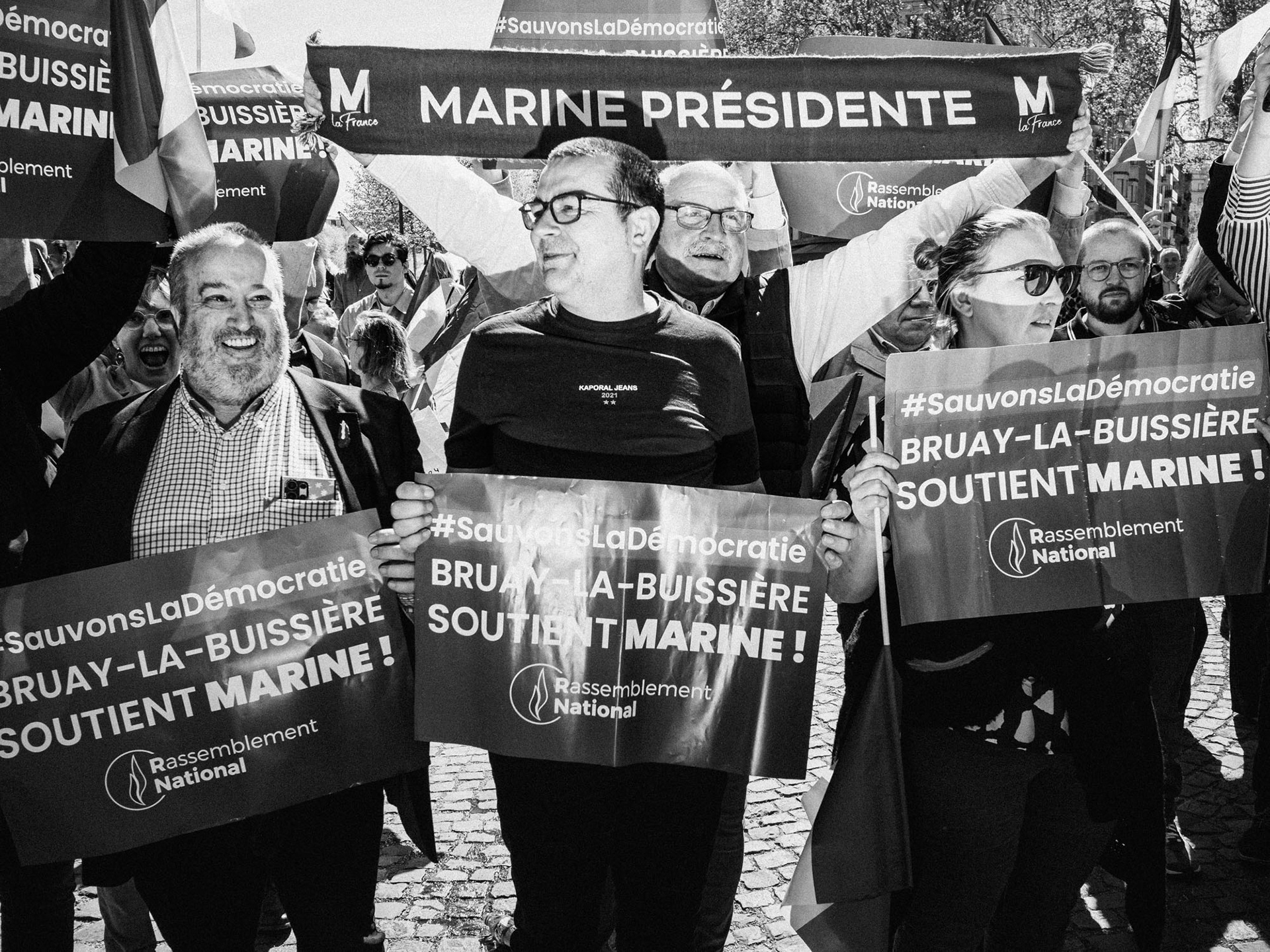 Paris, meeting de Marine le Pen, 2025