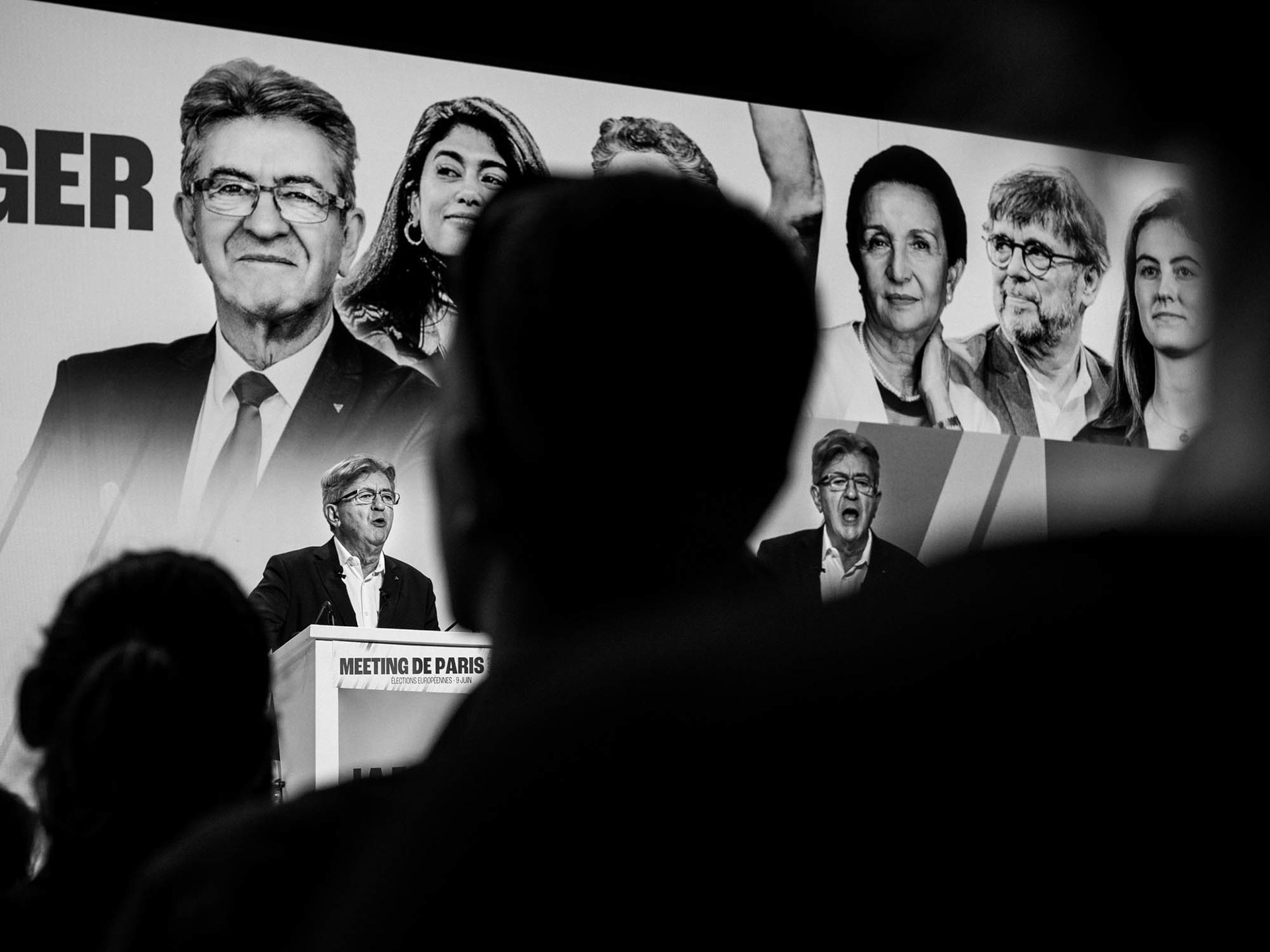 Paris, meeting de LFI, 2024