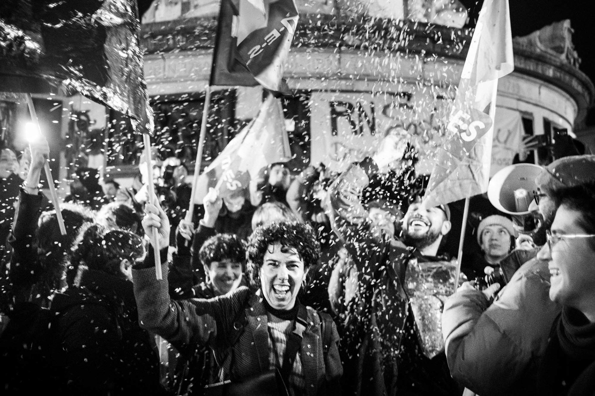 Paris, rassemblement pour célébré le décès de Jean Marie Le Pen, 2025