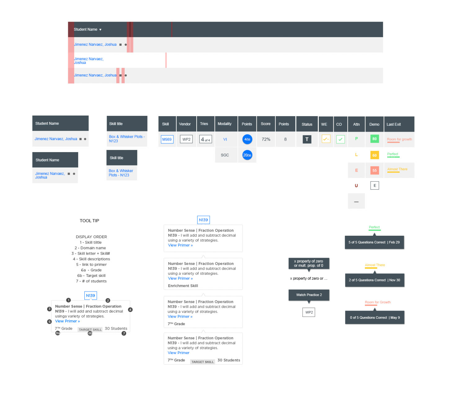 Teacher Portal - UI