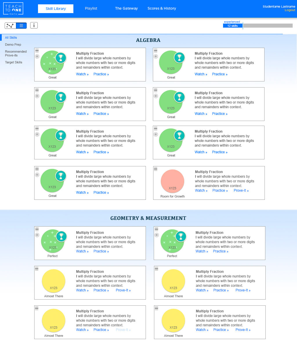 Student Skill Library