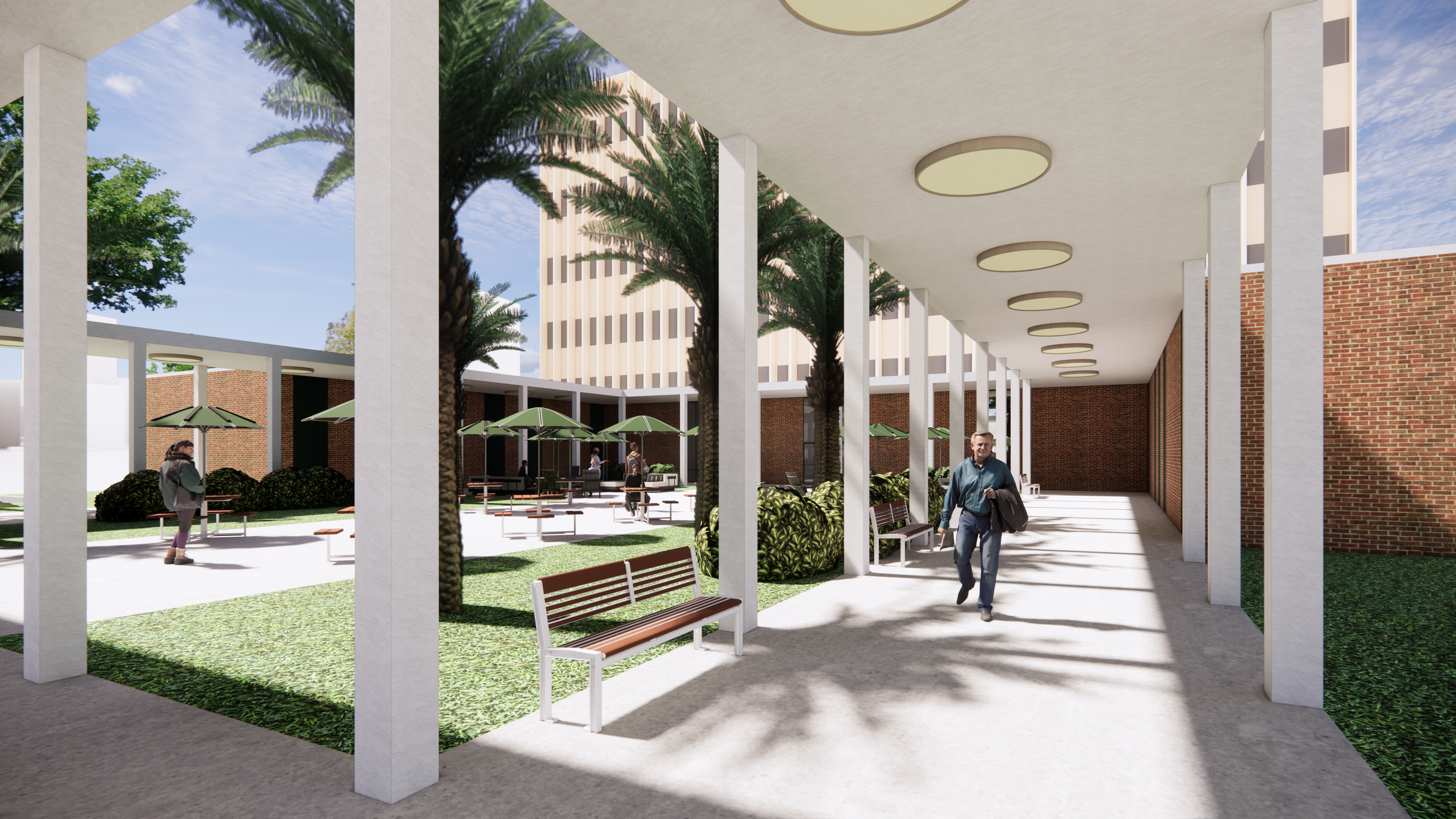 Courtyard Corridor