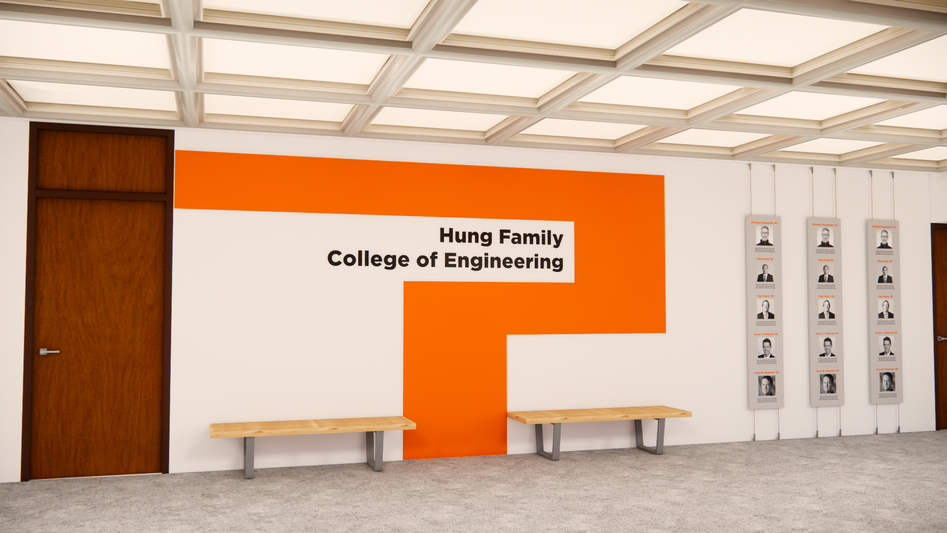 Interior Lobby of Vivian Engineering Center